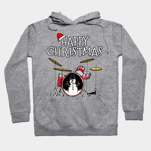 Christmas Drums Drummer Drum Teacher Xmas 2022 Hoodie by doodlerob